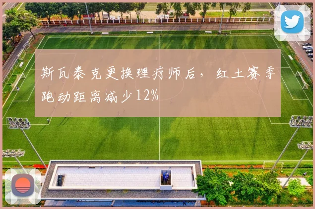 斯瓦泰克更换理疗师后，红土赛季跑动距离减少12%